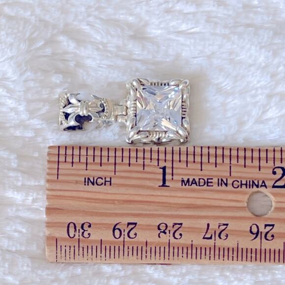 Silpada Sterling Silver 18” Chain & Silpada Uptown Fleur De Lis Pendant Necklace - Picture 9 of 10